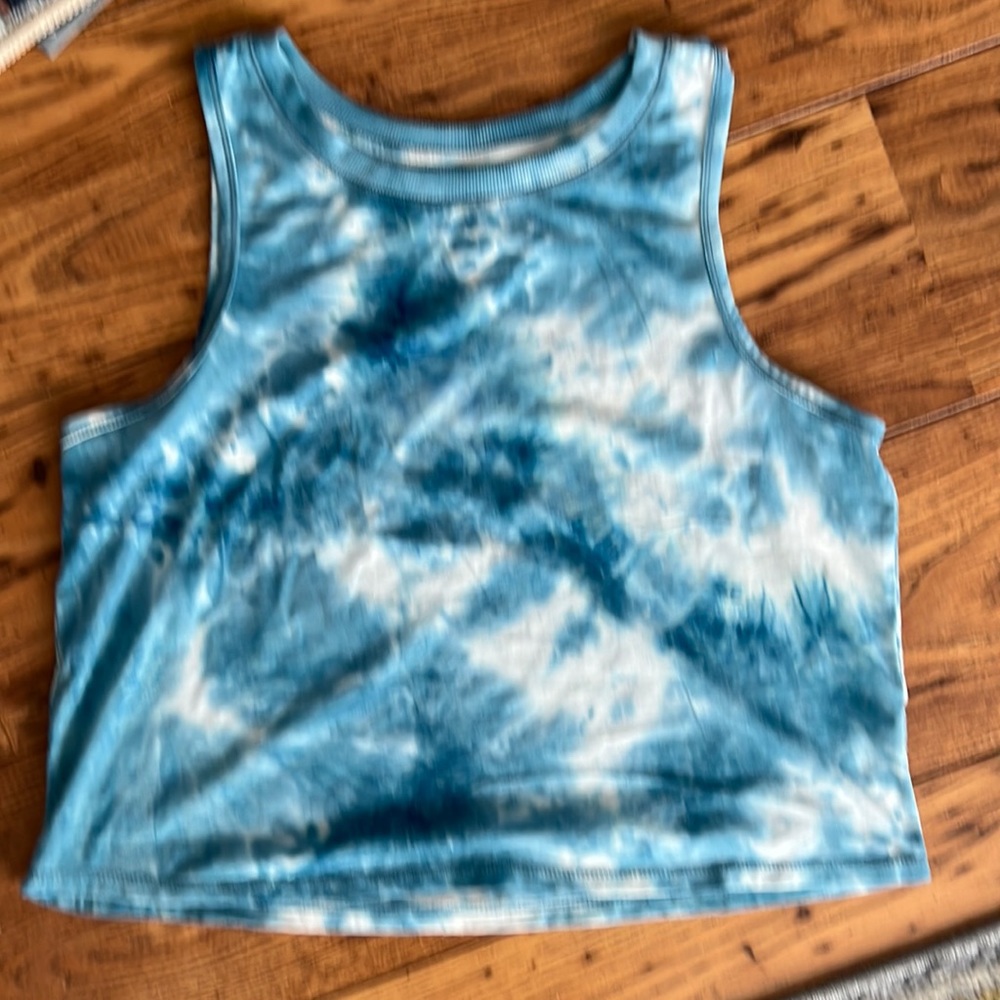 90 Degree cropped tye dye tank